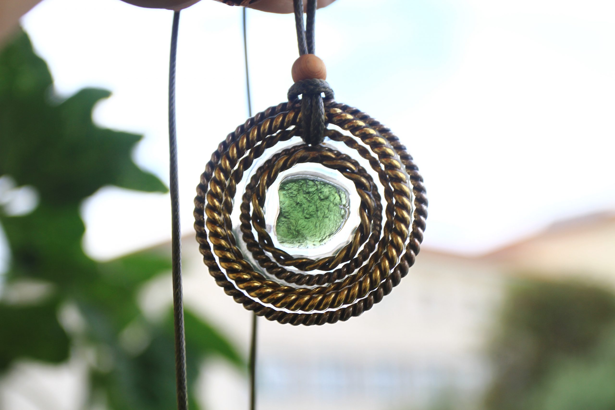 Pingente - "Santo Graal Moldavite Portal 5" (instrumentos de ascensão e protecção) - Image 11