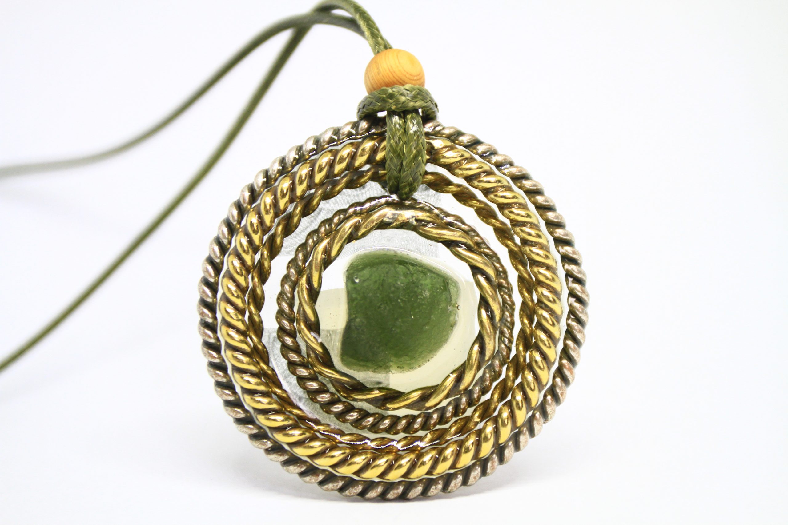 Pingente - "Santo Graal Moldavite Portal 5" (instrumentos de ascensão e protecção) - Image 8