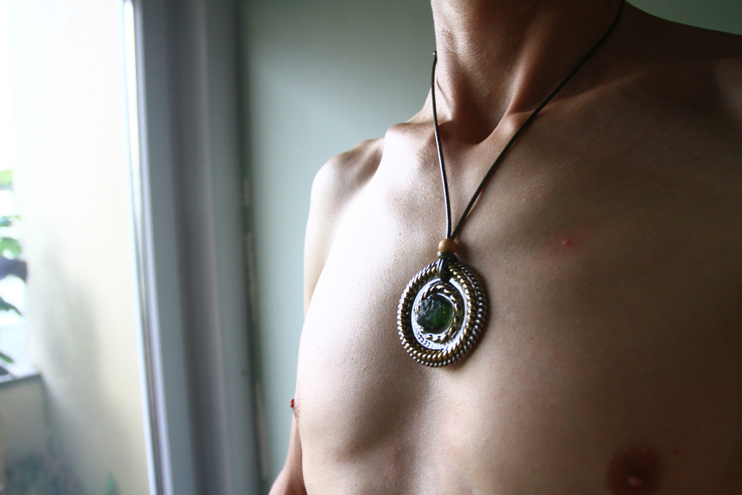 Pingente - "Santo Graal Moldavite Portal 5" (instrumentos de ascensão e protecção) - Image 7