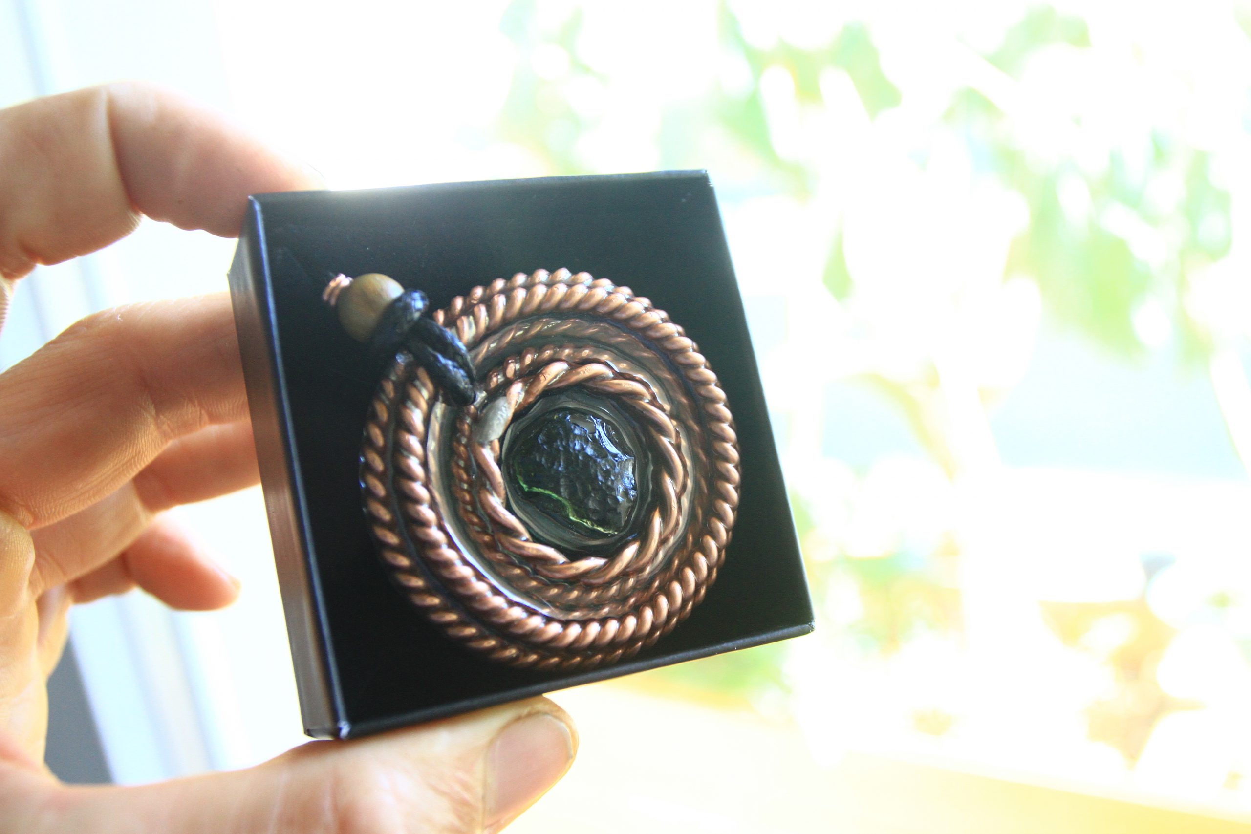 Pingente - "Santo Graal Moldavite Portal 5" (instrumentos de ascensão e protecção) - Image 6