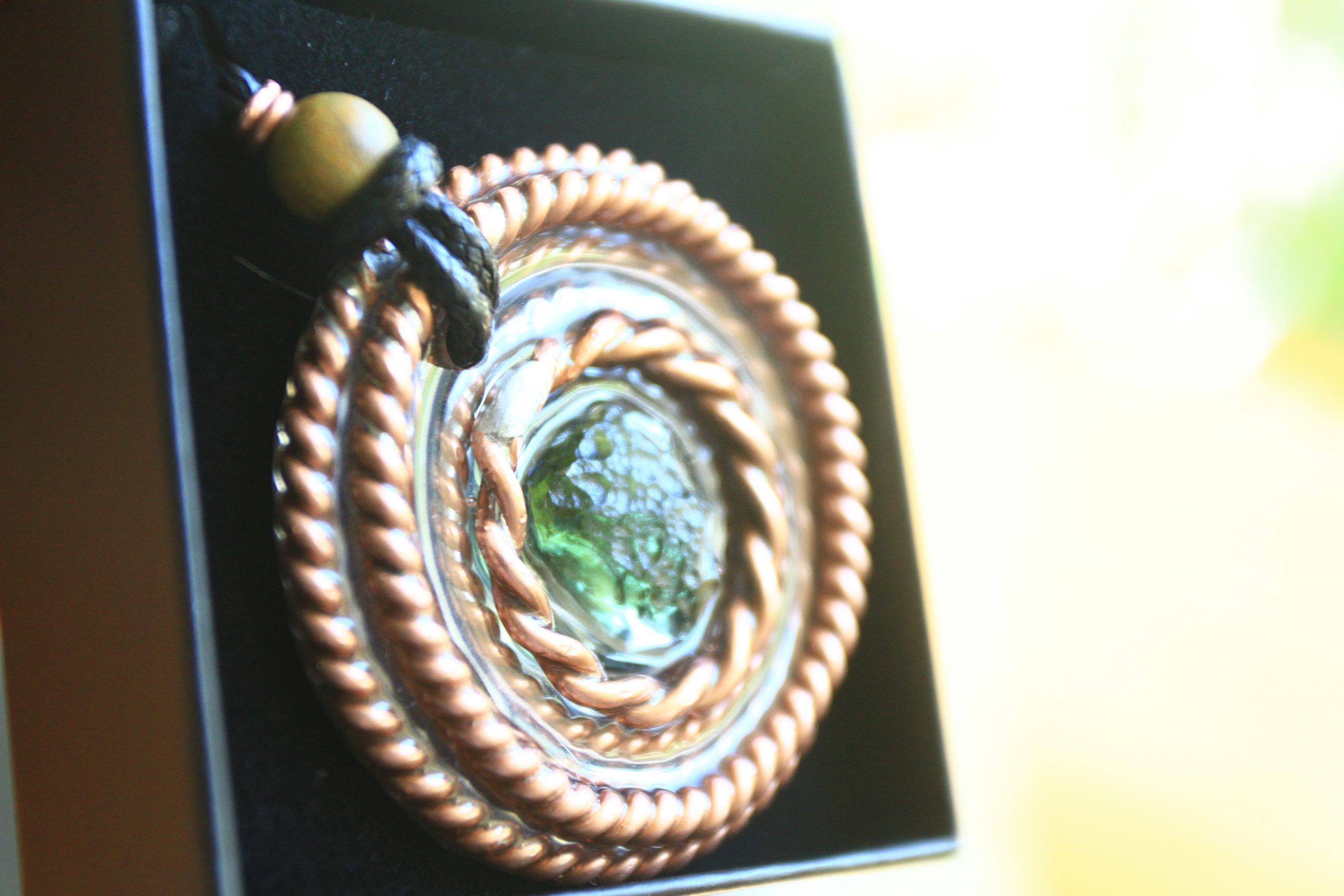 Pingente - "Santo Graal Moldavite Portal 5" (instrumentos de ascensão e protecção) - Image 5