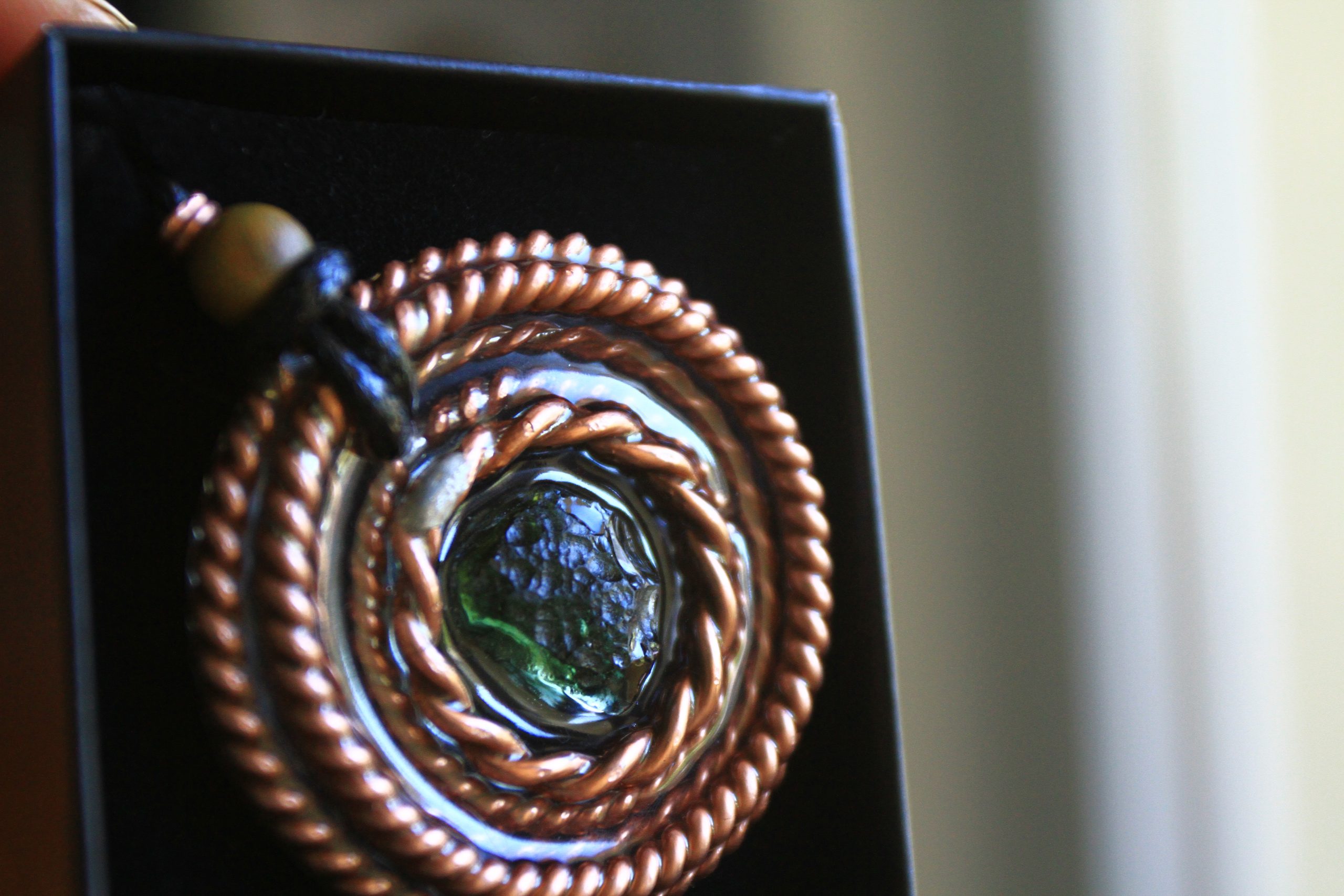 Pingente - "Santo Graal Moldavite Portal 5" (instrumentos de ascensão e protecção) - Image 4